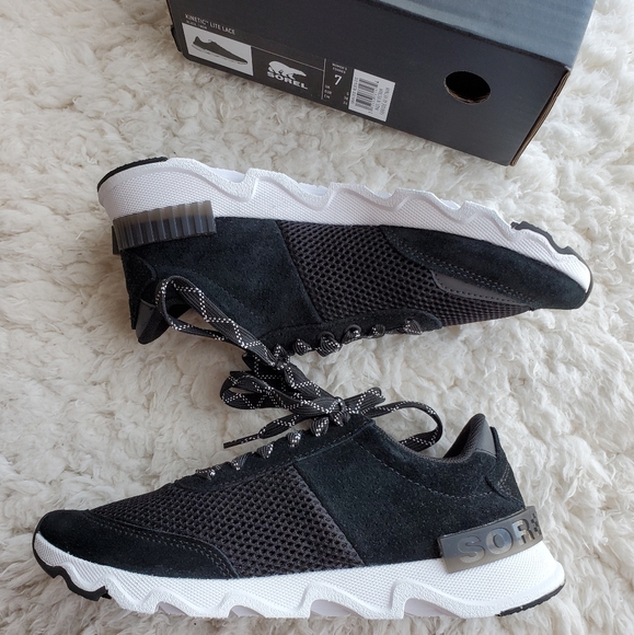 Sorel Kinetic Lite Lace Sneakers in black - Picture 8 of 10